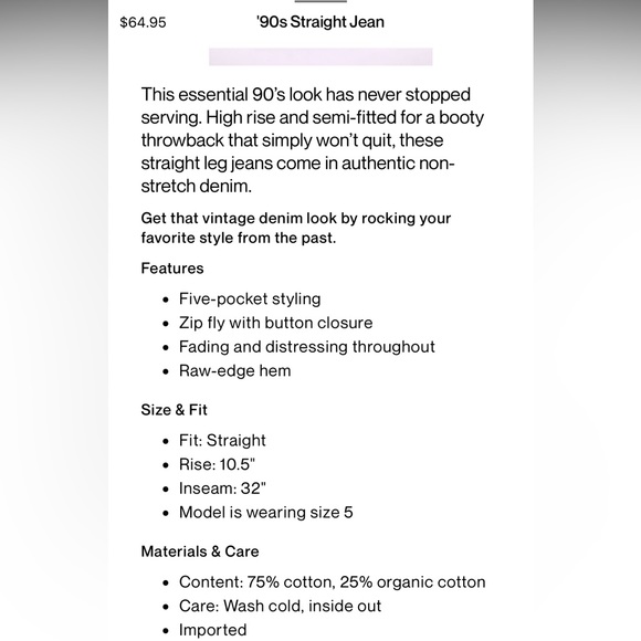 90s straight Jean - Picture 2 of 8